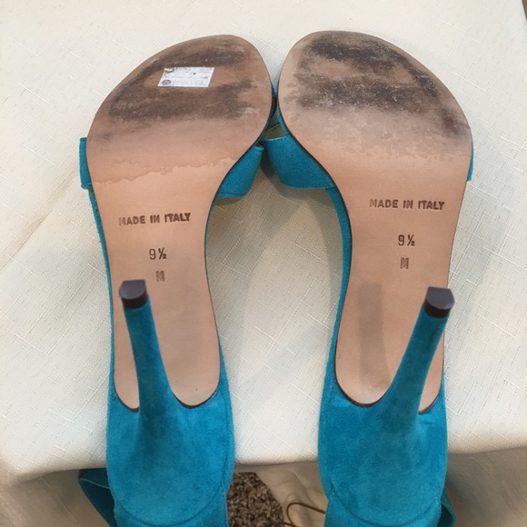 👠MICHAEL KORS TEAL SUEDE LASSO LAGOON SPORT SUE SANDLE – 9 ½ - Picture 9 of 9